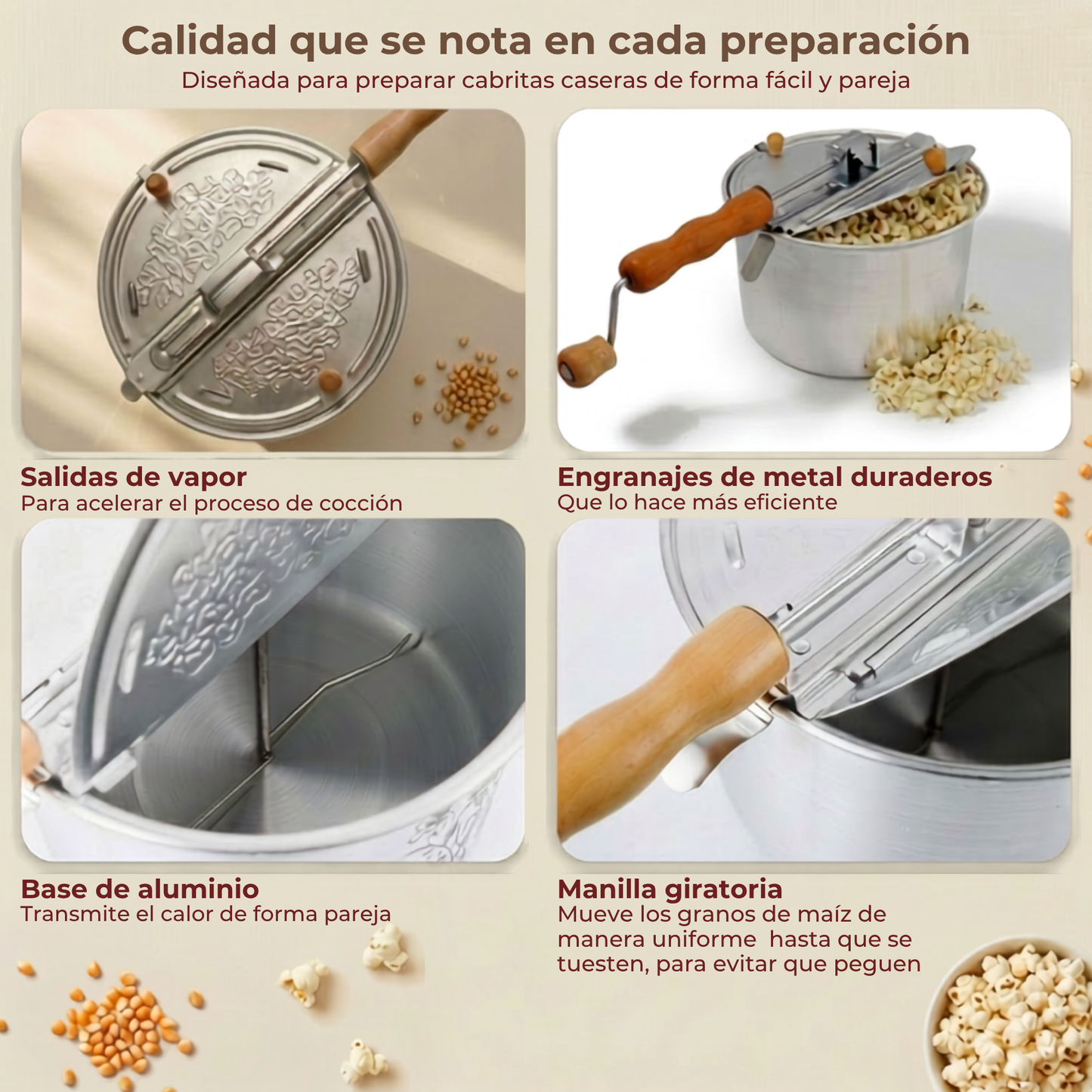 Olla para cabritas- Pop Corn  La Soluzione