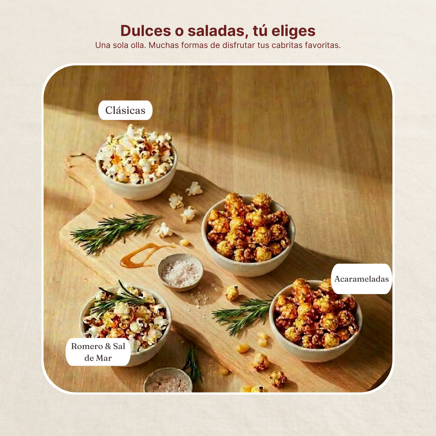 Olla para cabritas- Pop Corn  La Soluzione