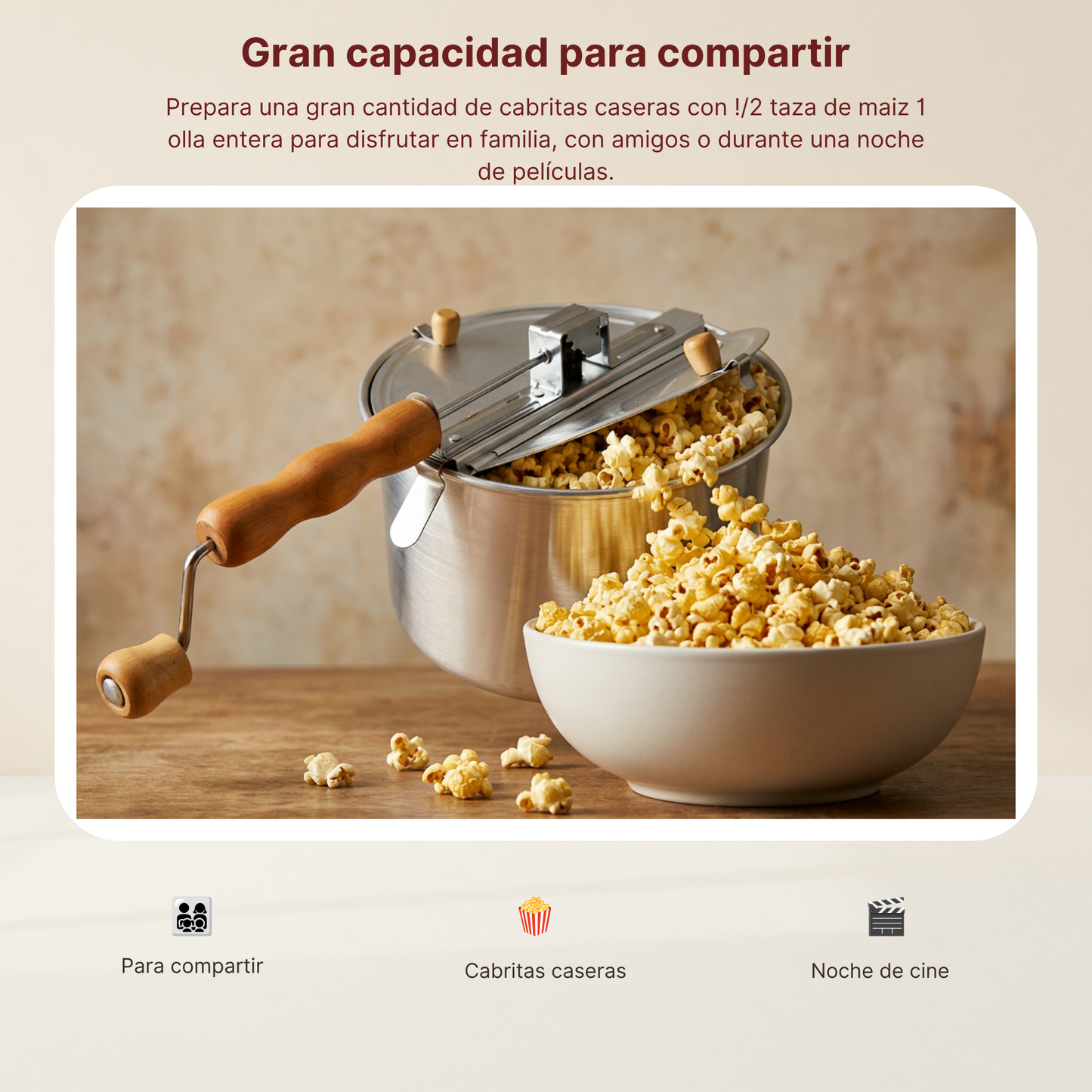 Olla para cabritas- Pop Corn  La Soluzione