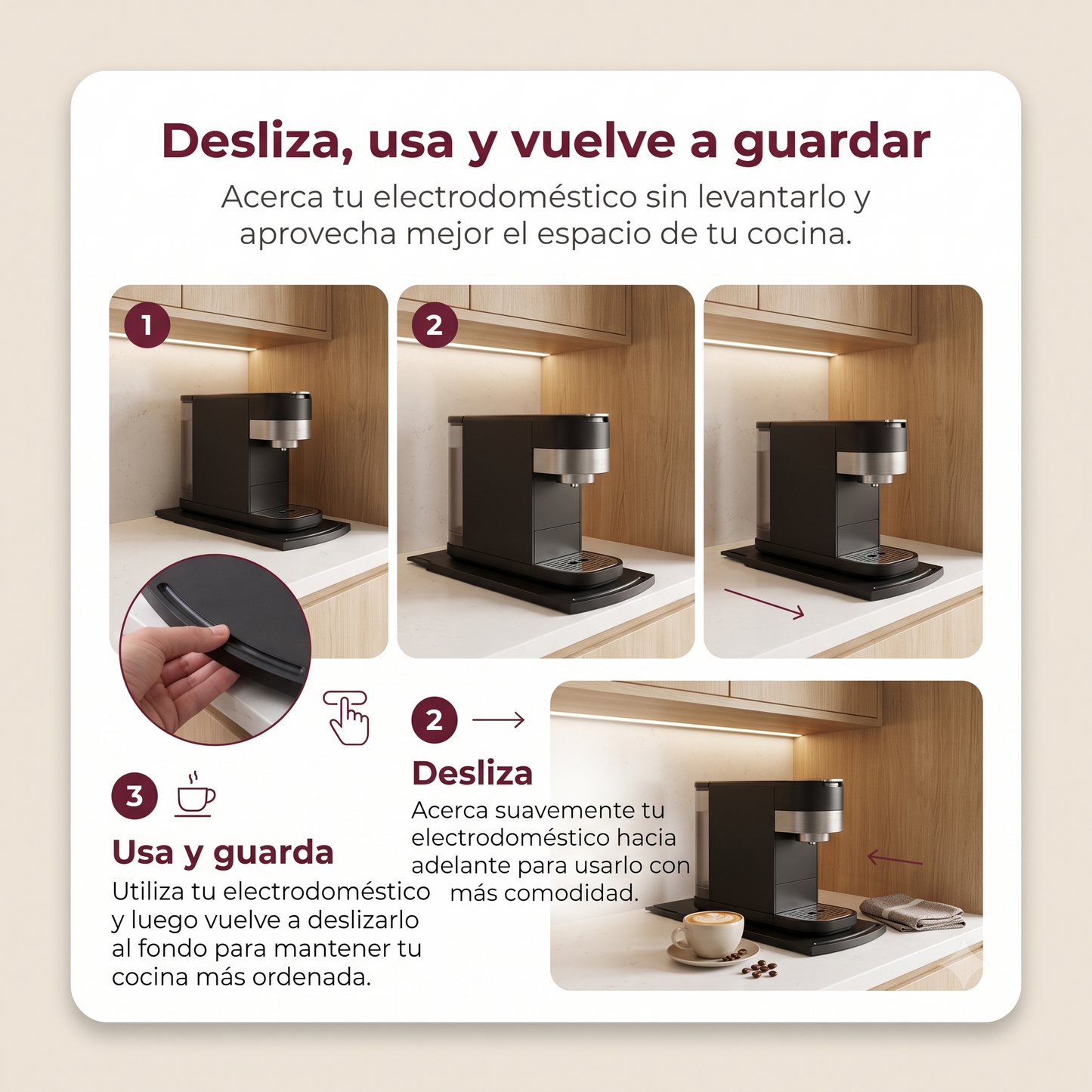 Bandeja Deslizante para Electrodomésticos La Soluzione – 22x30,5 cm