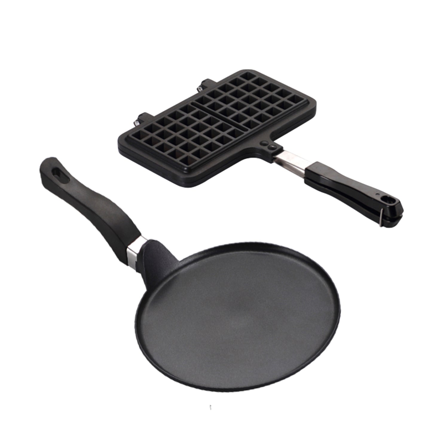 Set de sartenes La Soluzione ideal para preparar waffles y panqueques en casa