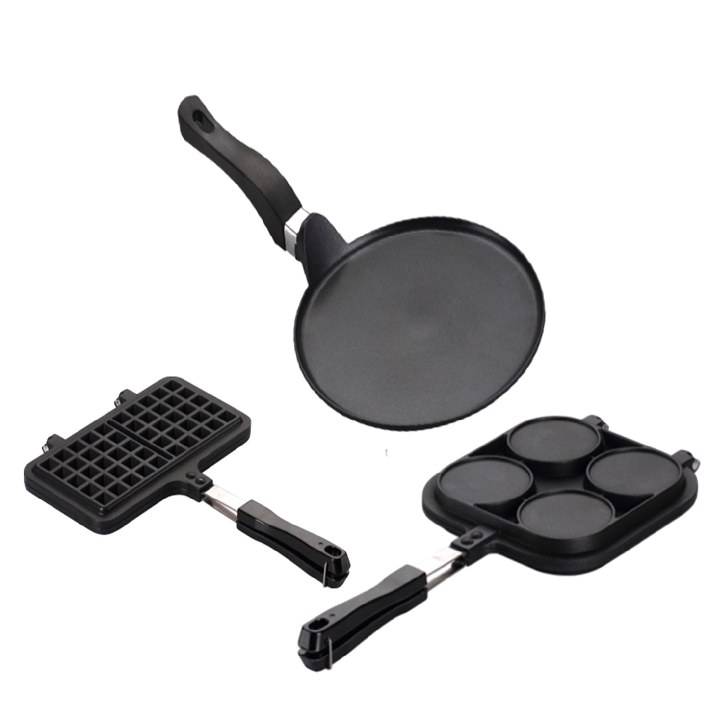 Set de sartenes La Soluzione para panqueques, pancakes y waffles