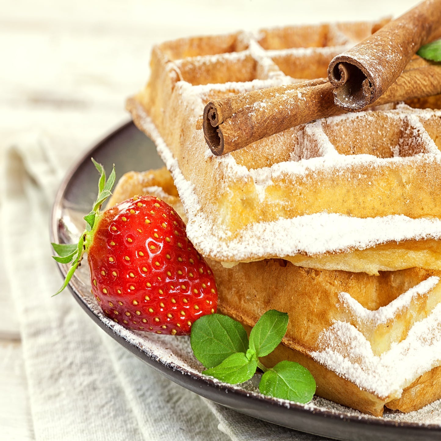 Juego de sartenes La Soluzione para waffles crocantes y panqueques delgado